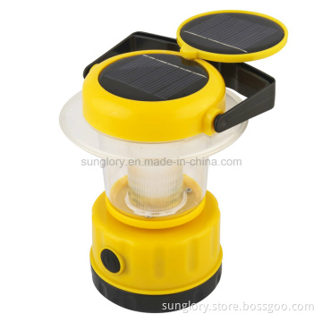 Solar Power Charger Hand Crank LED Camping Light